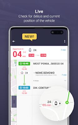 Скачать Jakdojade: public transport timetables and tickets (Полный доступ) версия 4.14.2 на Андроид