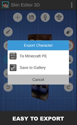 Скачать Skin Editor 3D for Minecraft (Полный доступ) версия 2.1 на Андроид