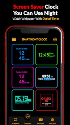 Скачать Умные ночные часы: обои HD (Полный доступ) версия 3.1 на Андроид