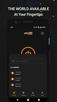 Скачать Бесплатный VPN - анонимный: VPNhub  (Разблокированная) версия Зависит от устройства на Андроид