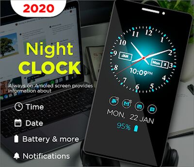 Скачать Night Clock on Display  (Без кеша) версия 3.0.4 на Андроид