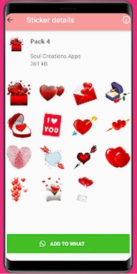 Скачать WAStickerApps любовь, любовь стикер, романтично (Без кеша) версия 3.0 на Андроид