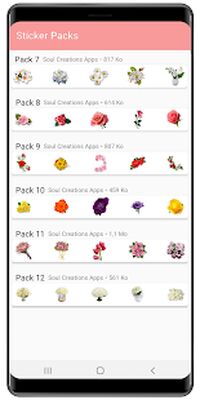 Скачать WAStickerApps цветы наклейки 