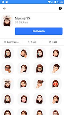 Скачать Memoji Stickers for WhatsApp Chat: Avatar 3D Emoji (Встроенный кеш) версия 2.0 на Андроид