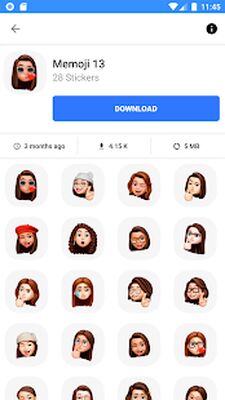 Скачать Memoji Stickers for WhatsApp Chat: Avatar 3D Emoji (Встроенный кеш) версия 2.0 на Андроид