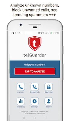 Скачать Spam Call Blocker - telGuarder (Разблокированная) версия 1.1.0 на Андроид