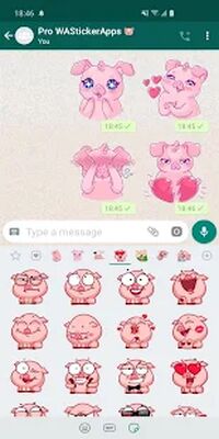 Скачать Наклейки милые свиньи WAStickerApps (Без Рекламы) версия 2.8.0 на Андроид