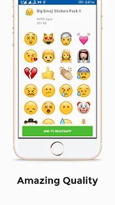 Скачать Big Emoji Stickers For Whatsapp WAStickerapps (Все открыто) версия 1.0.46 на Андроид