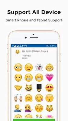 Скачать Big Emoji Stickers For Whatsapp WAStickerapps (Все открыто) версия 1.0.46 на Андроид