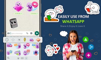 Скачать Big Emoji Stickers 2020 iSticker WAStickerApps (Без кеша) версия 3.0 на Андроид