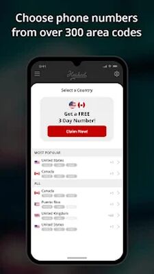 Скачать Hushed — Второй номер телефона — Звонки и SMS (Разблокированная) версия 5.6.3 на Андроид