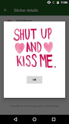 Скачать Анимированные Стикеры WAstickerApps Kisses in Love (Неограниченные функции) версия 5.13 на Андроид