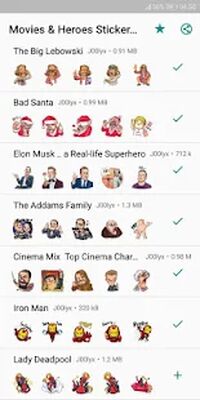 Скачать Movie and Comics Stickers - WAStickerApps (Все открыто) версия 2.0 на Андроид