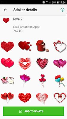 Скачать WAStickerApps любовь, любовь стикер, романтично (Все открыто) версия 3.0 на Андроид