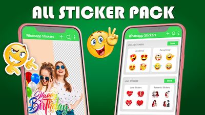 Скачать All Stickers Pack 2021 : Emoji & Emoticons (Без Рекламы) версия 3.8 на Андроид