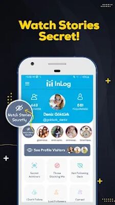 Скачать InLog - Кто смотрел мой профиль Instagram (Разблокированная) версия 2.0 на Андроид