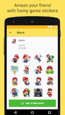 Скачать Игровые наклейки для WhatsApp - WAStickerApps (Встроенный кеш) версия 1.0.2 на Андроид