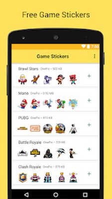 Скачать Игровые наклейки для WhatsApp - WAStickerApps (Встроенный кеш) версия 1.0.2 на Андроид