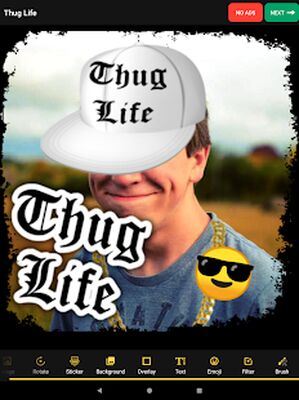 Скачать Наклейки Thug Life: Фоторедактор (Неограниченные функции) версия 4.5.100 на Андроид