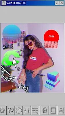 Скачать Vaporgram : Vaporwave, VHS & Glitch Photo Editor (Все открыто) версия 6.4.6b на Андроид