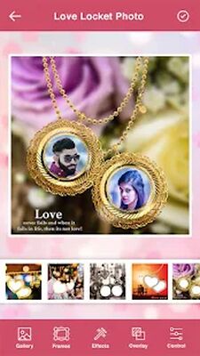 Скачать Любовь фоторамки - Love Locket Photo Editor (Разблокированная) версия 4.4 на Андроид