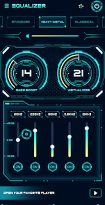 Скачать Эквалайзер и усиление басов (Неограниченные функции) версия 1.0.7 на Андроид