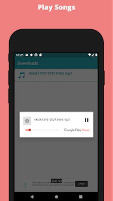 Скачать Song Downloader - SongTik (Разблокированная) версия 1.16 на Андроид