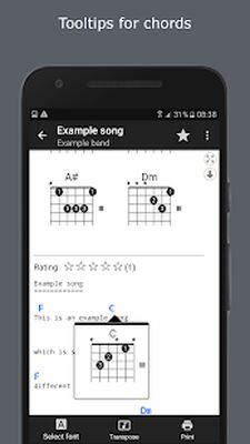 Скачать GuitarTab - Tabs and chords (Встроенный кеш) версия 3.8.5 на Андроид