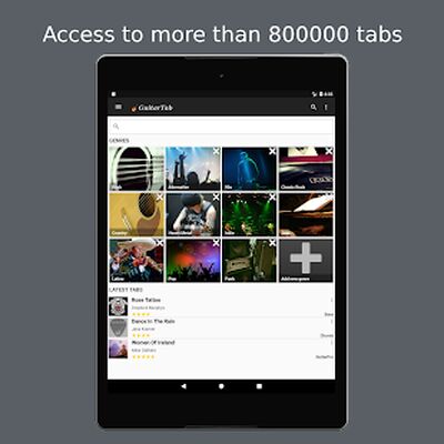 Скачать GuitarTab - Tabs and chords (Встроенный кеш) версия 3.8.5 на Андроид